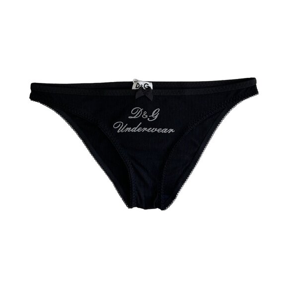 NWT Vintage D&G Underwear Bow Script Brief Panties 🎀 - Picture 3 of 3
